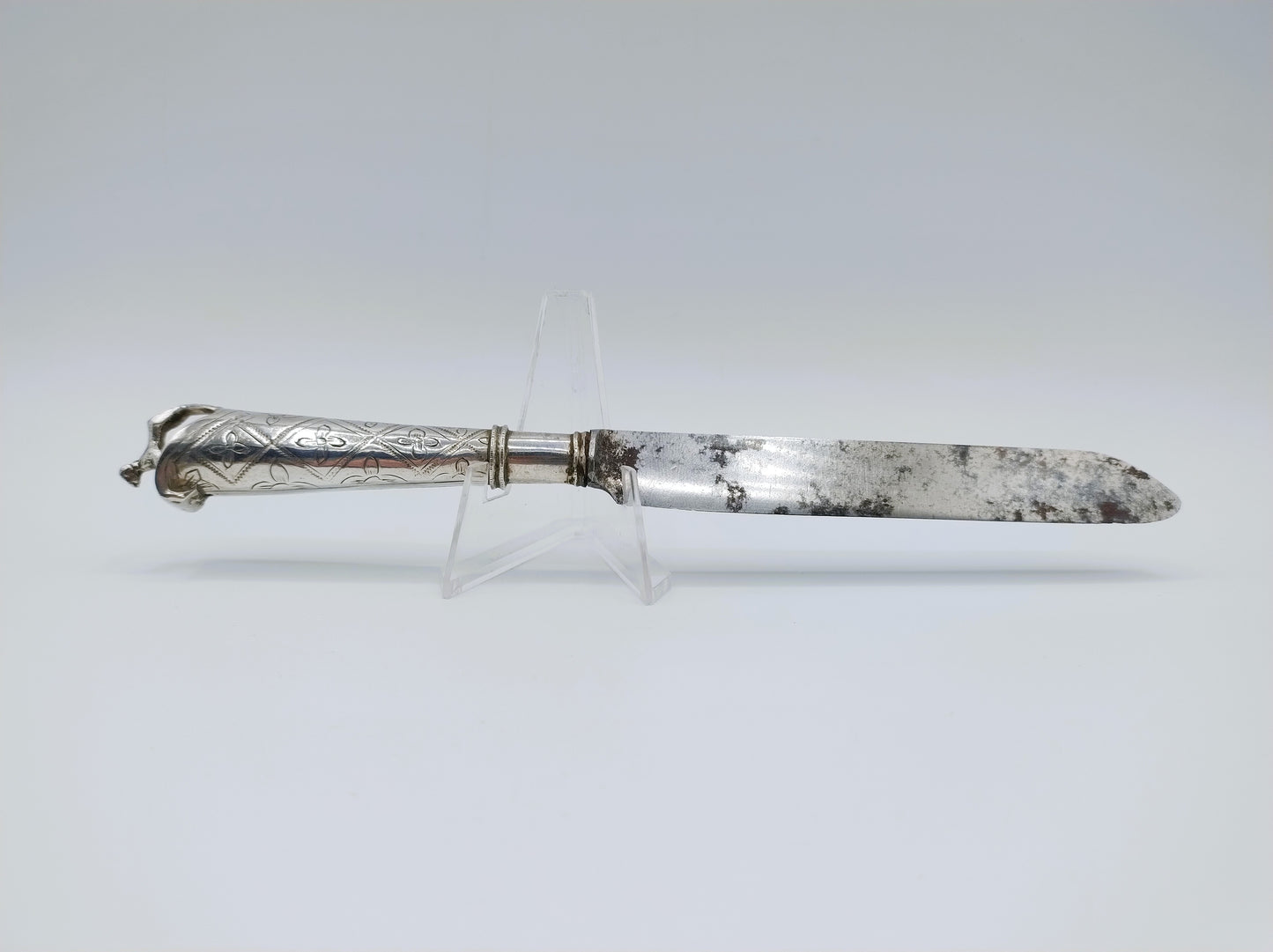 Silberner Messergriff mit Stahlklinge, Middelburg, 1771
