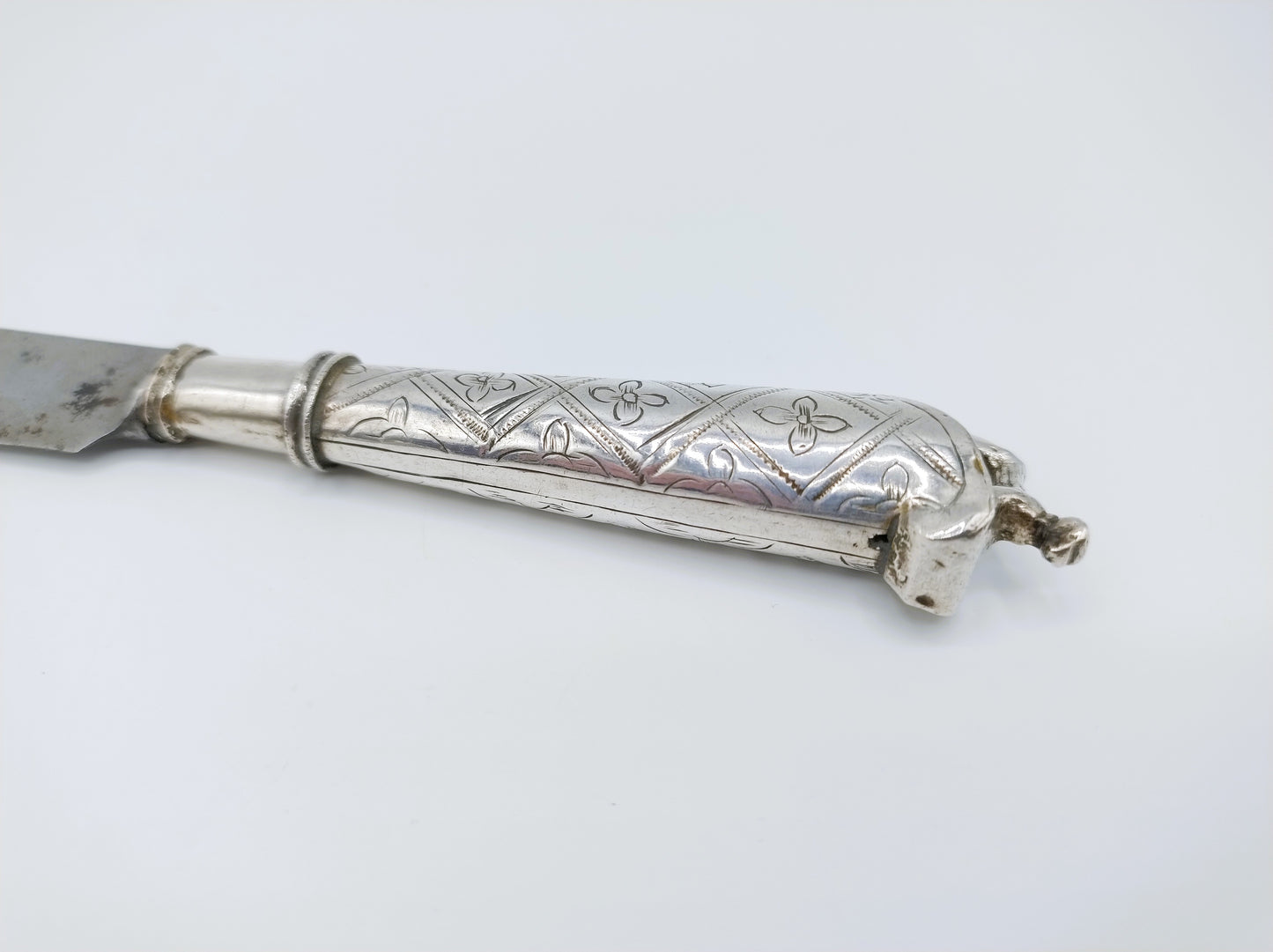 Silberner Messergriff mit Stahlklinge, Middelburg, 1771