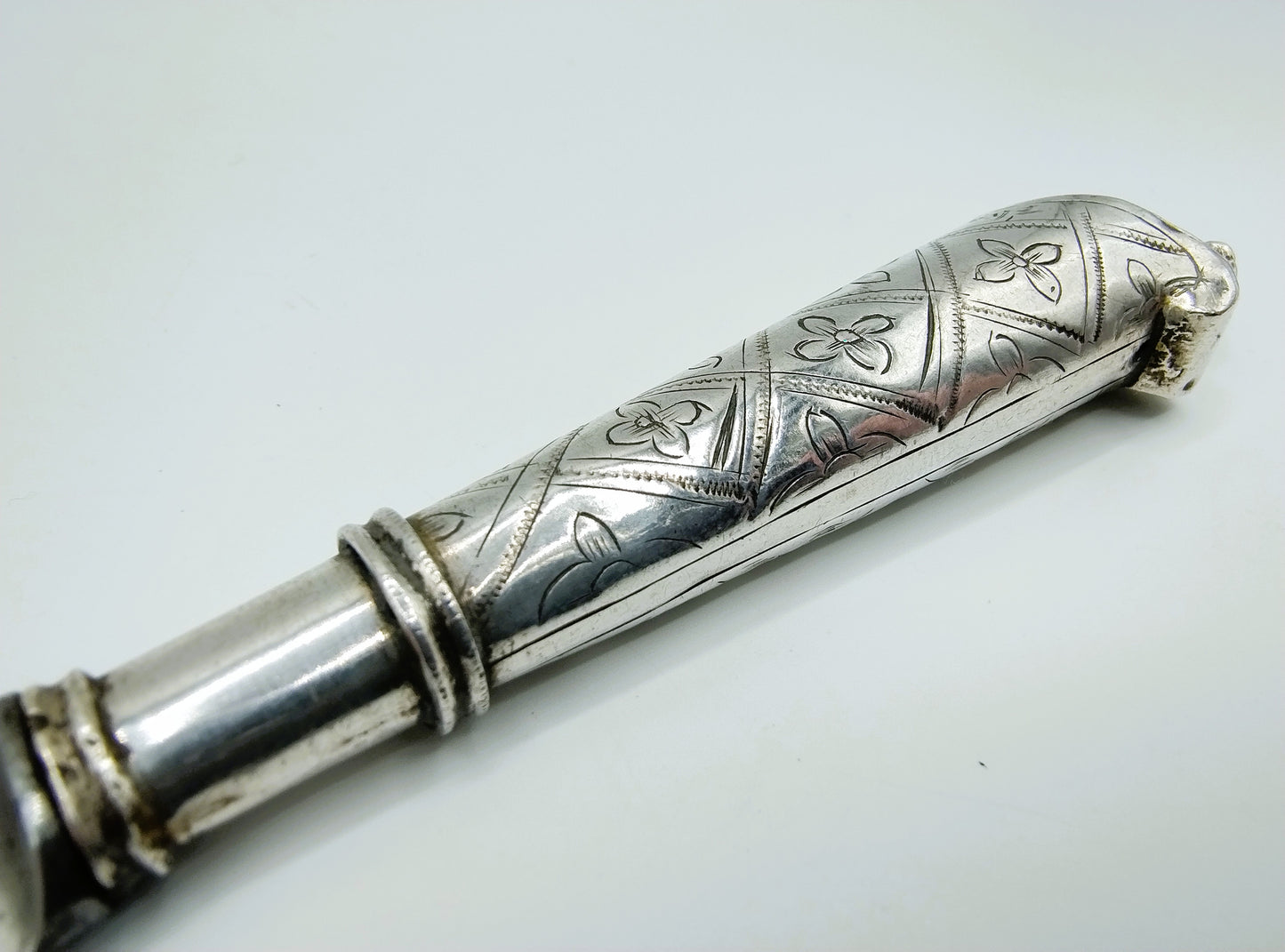 Silberner Messergriff mit Stahlklinge, Middelburg, 1771