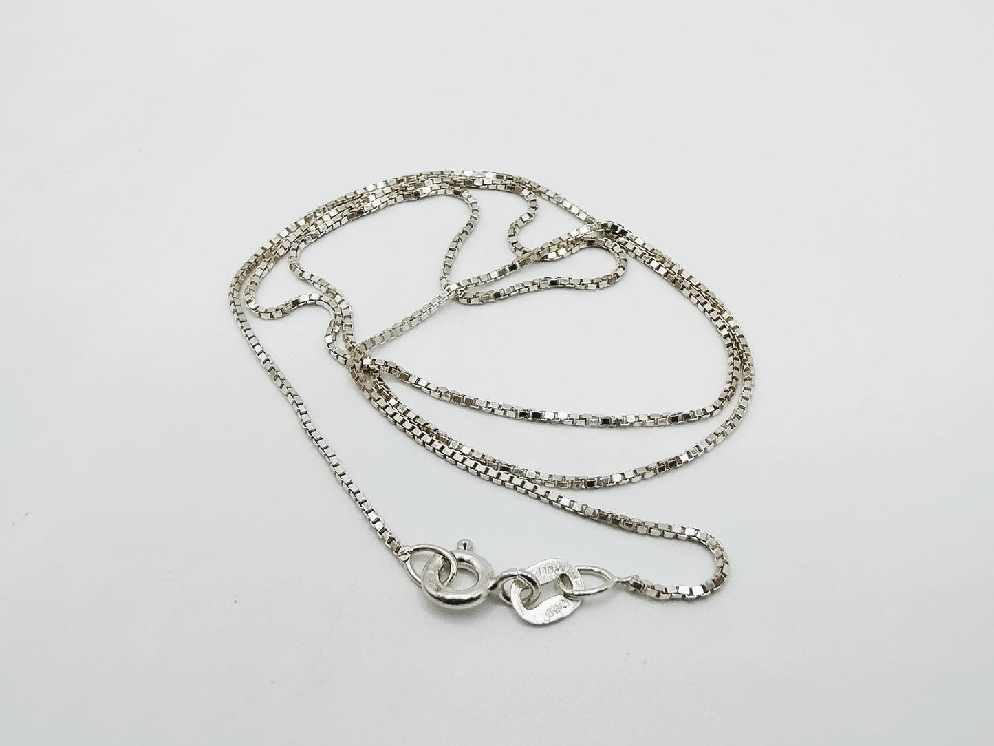 Zilveren venetiaans collier, 42 cm