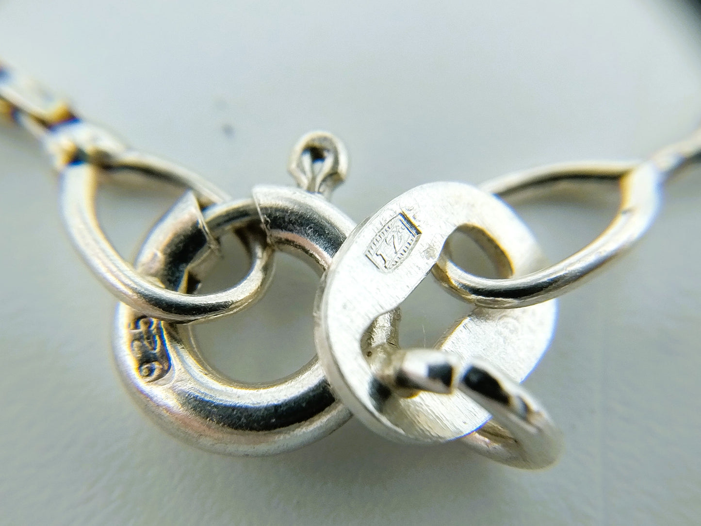 Zilveren venetiaans collier, 42 cm