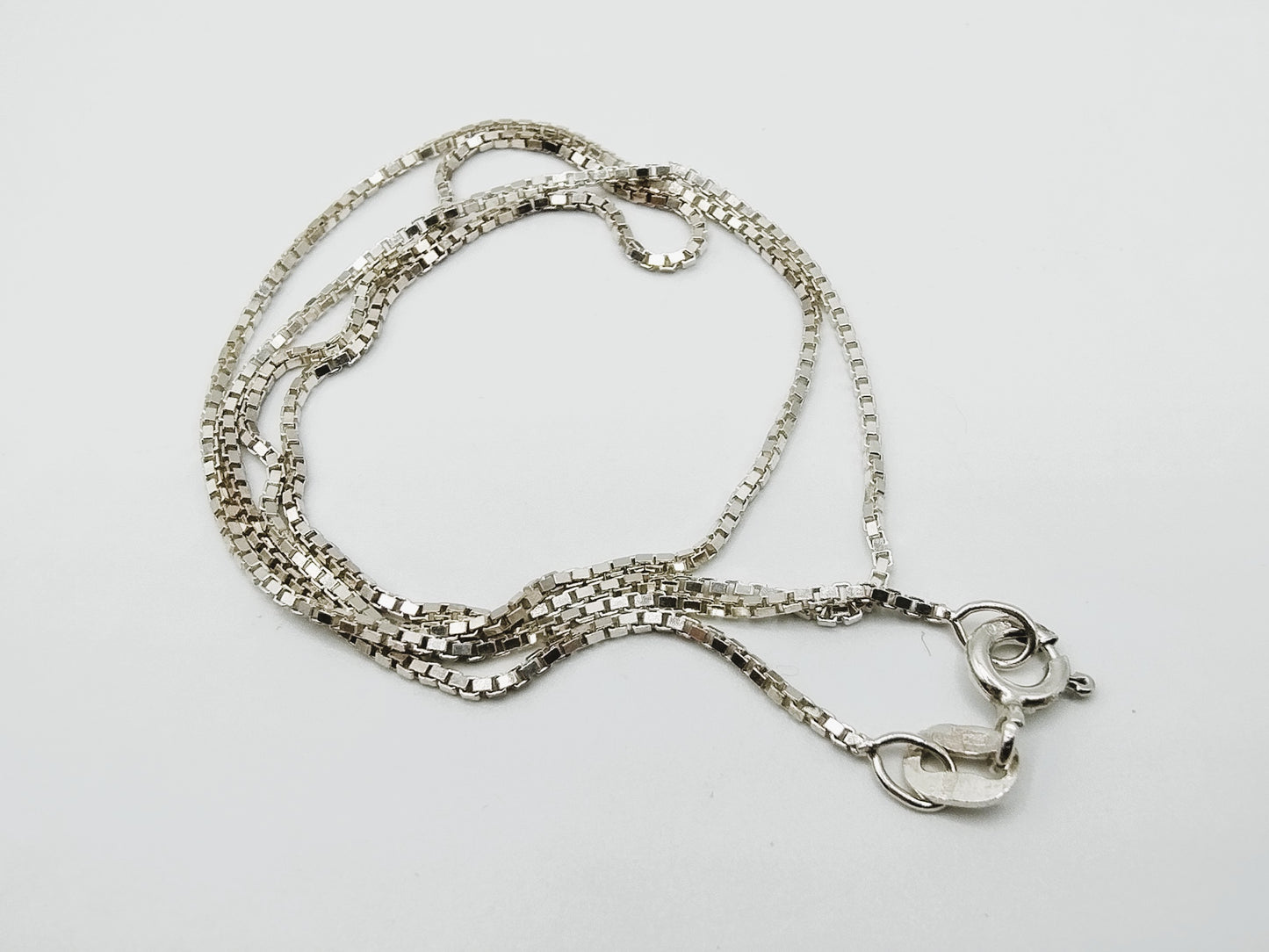 Zilveren venetiaans collier, 42 cm