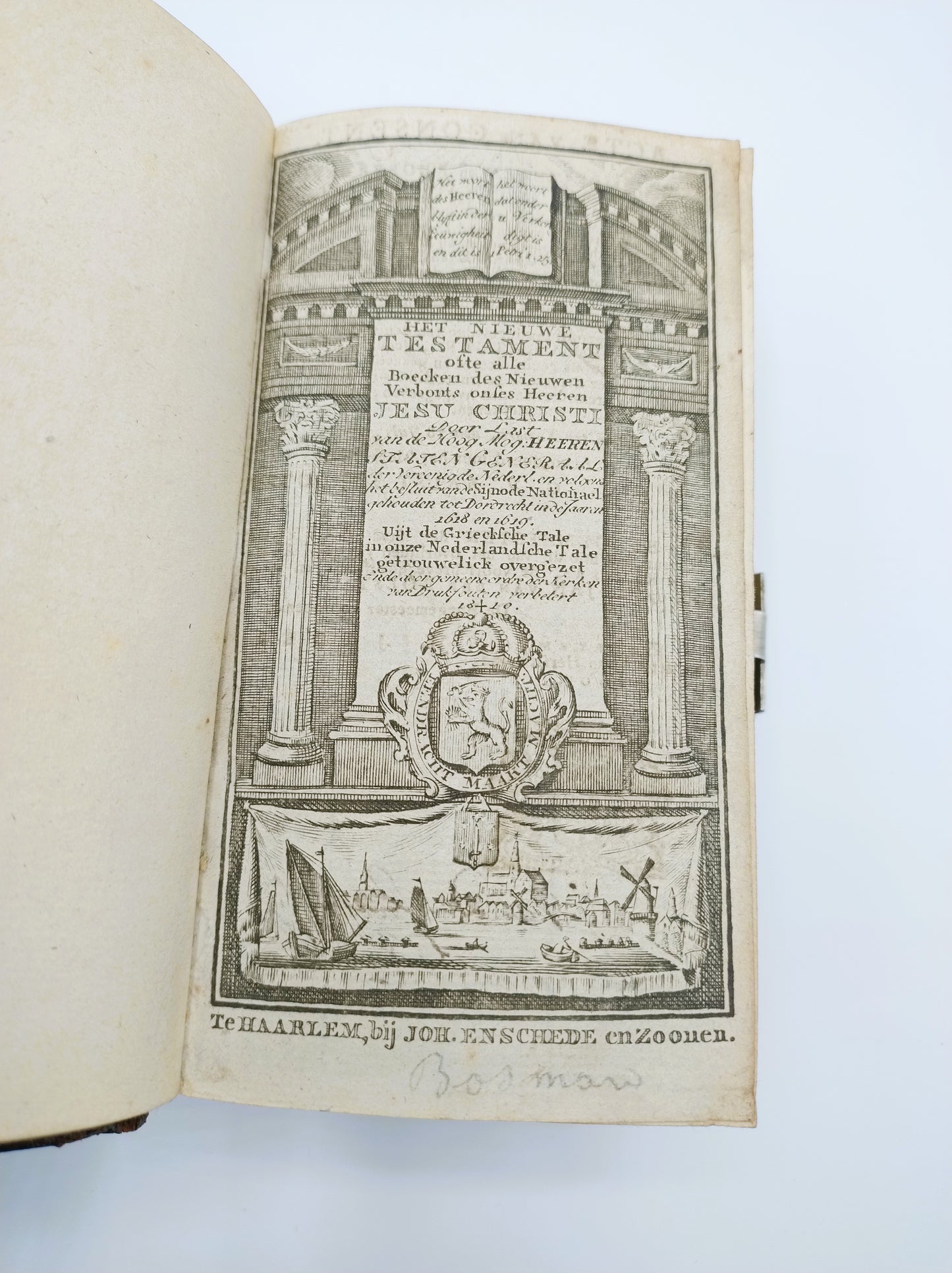 Bijbel met zilveren slot, Haarlem, 1809