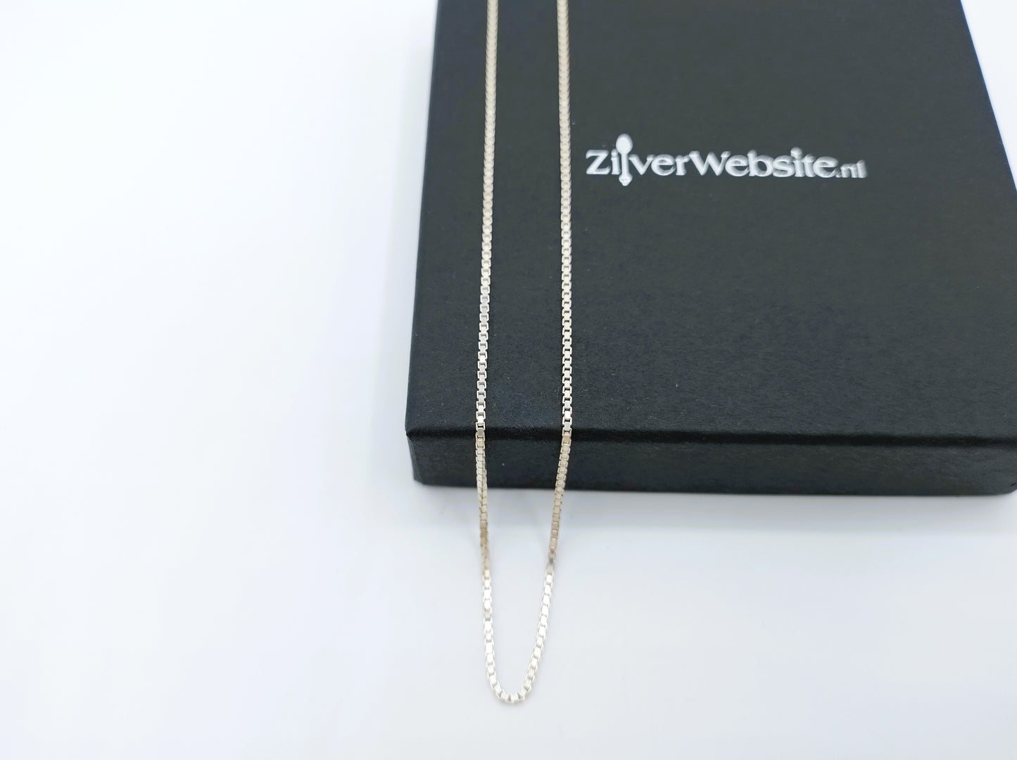 Zilveren venetiaans collier, 50 cm