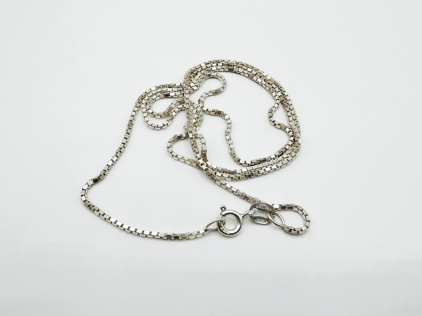 Zilveren venetiaans collier, 50 cm