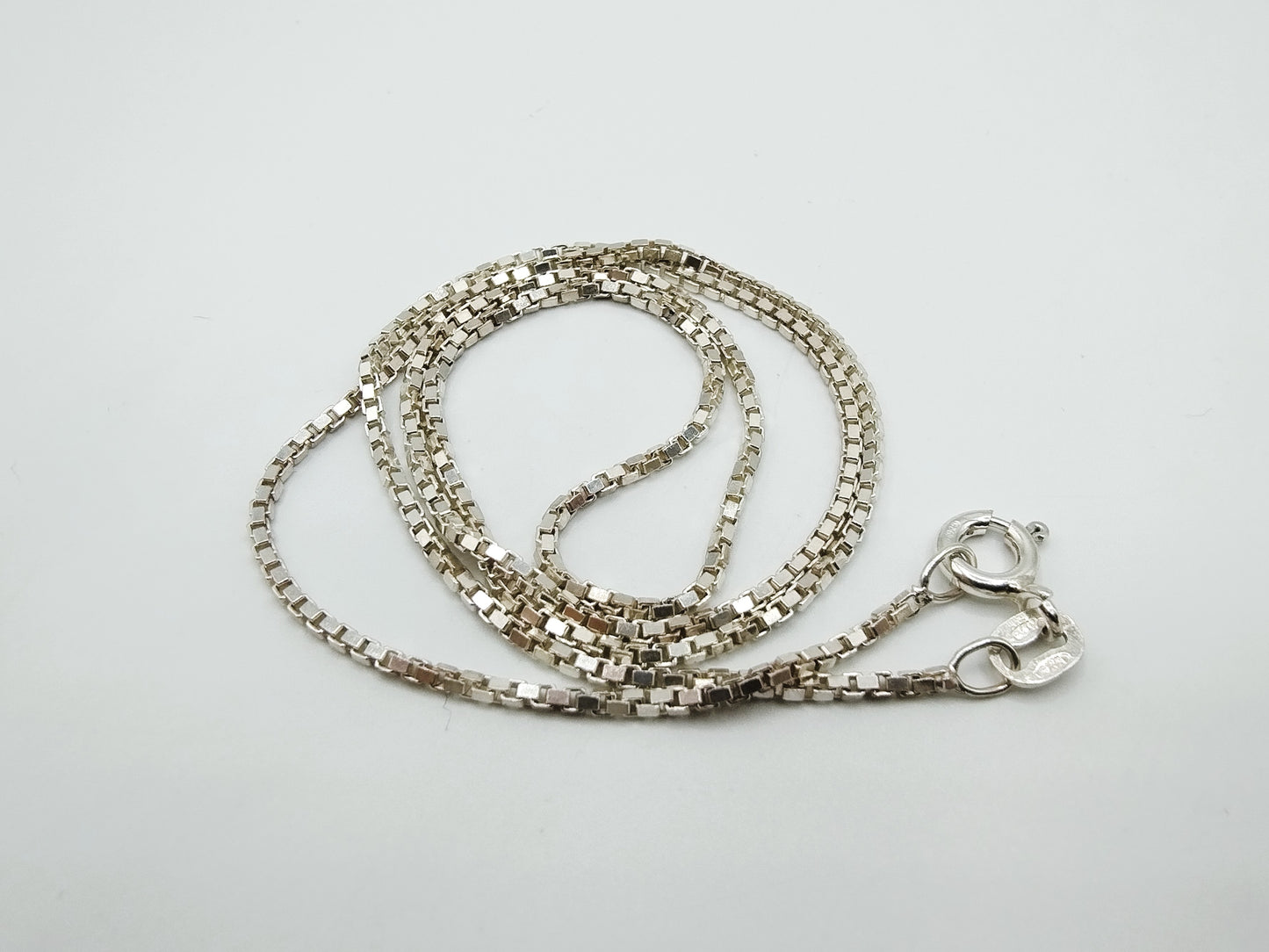 Zilveren venetiaans collier, 42 cm