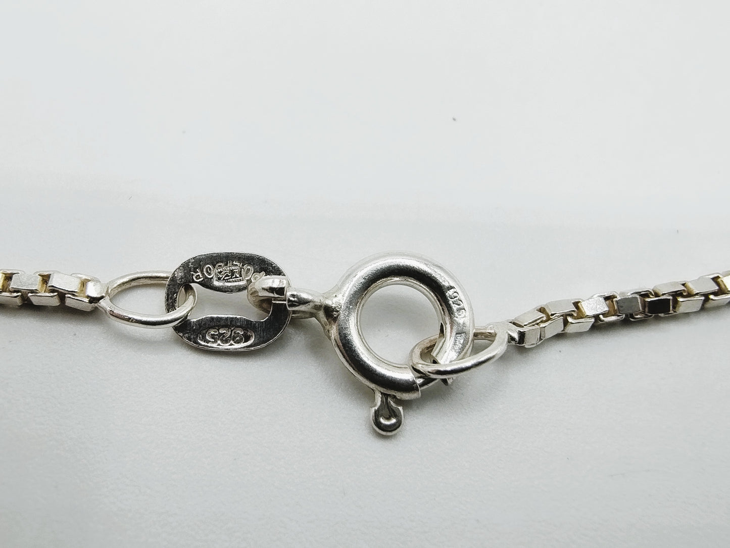 Zilveren venetiaans collier, 42 cm