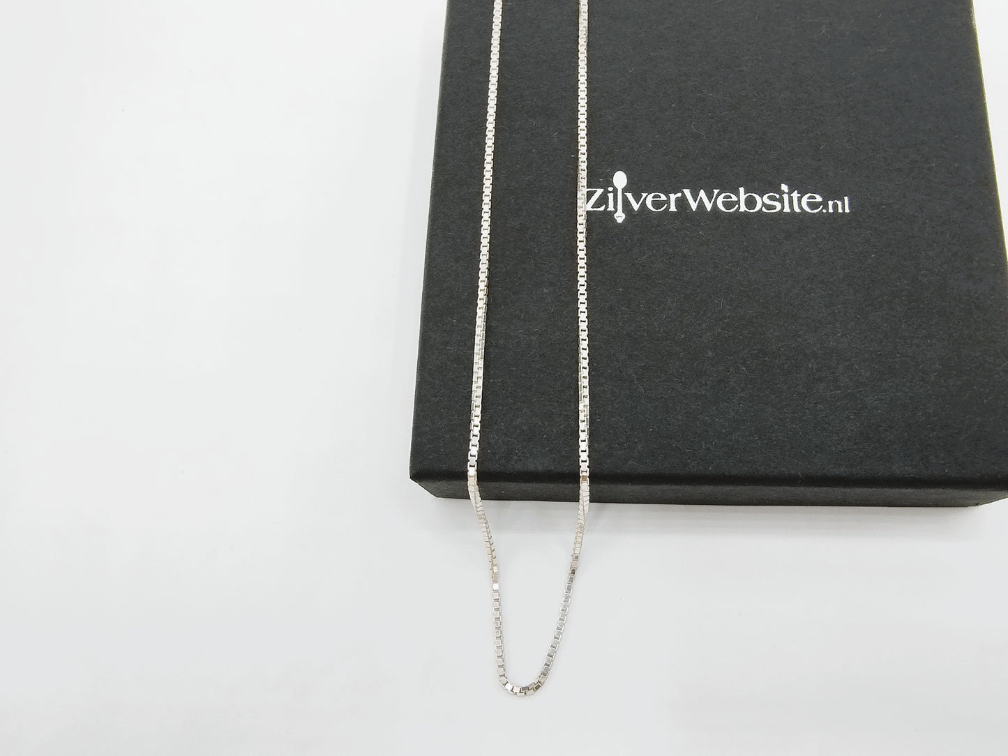 Zilveren venetiaans collier, 50 cm