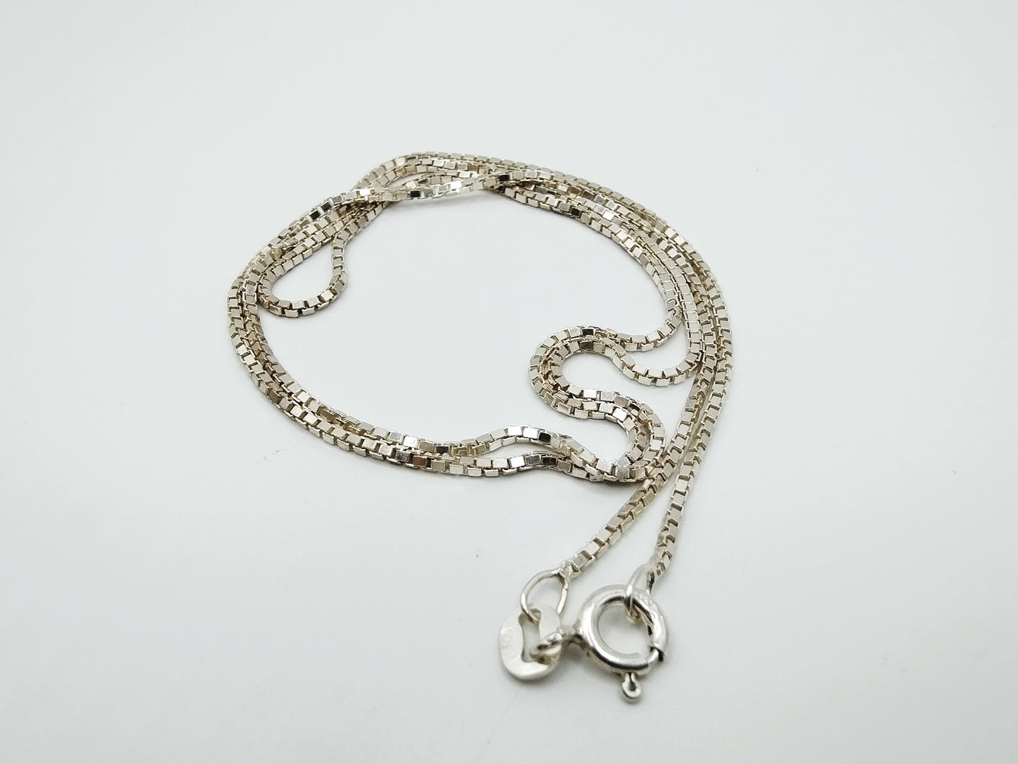 Zilveren venetiaans collier, 50 cm
