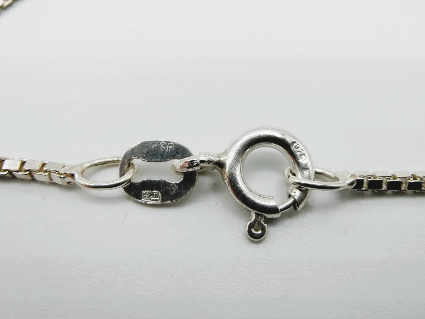 Zilveren venetiaans collier, 50 cm