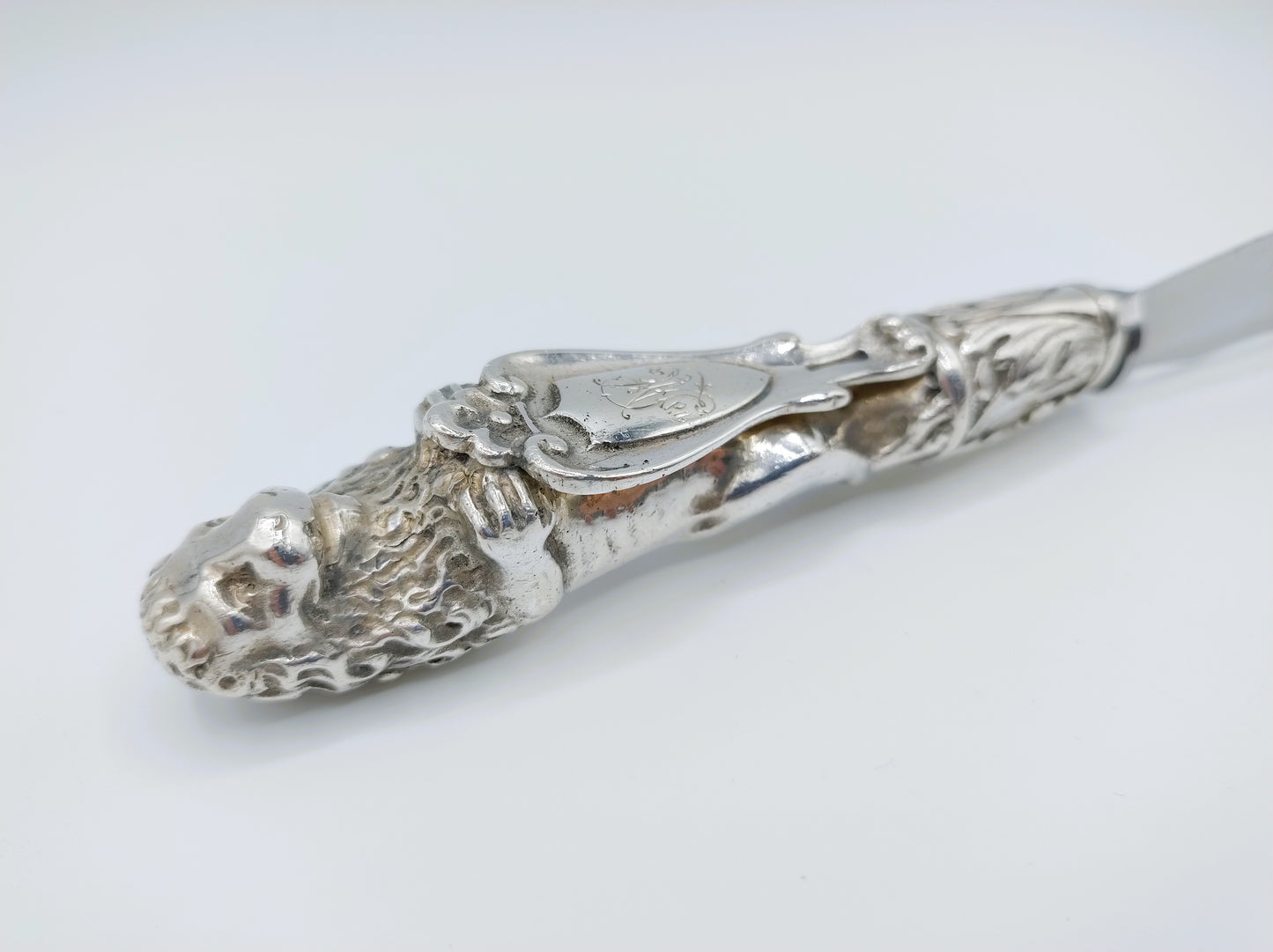 Zilveren mesheft met lemmet, B.W. van Eldik, Zutphen, ca. 1925