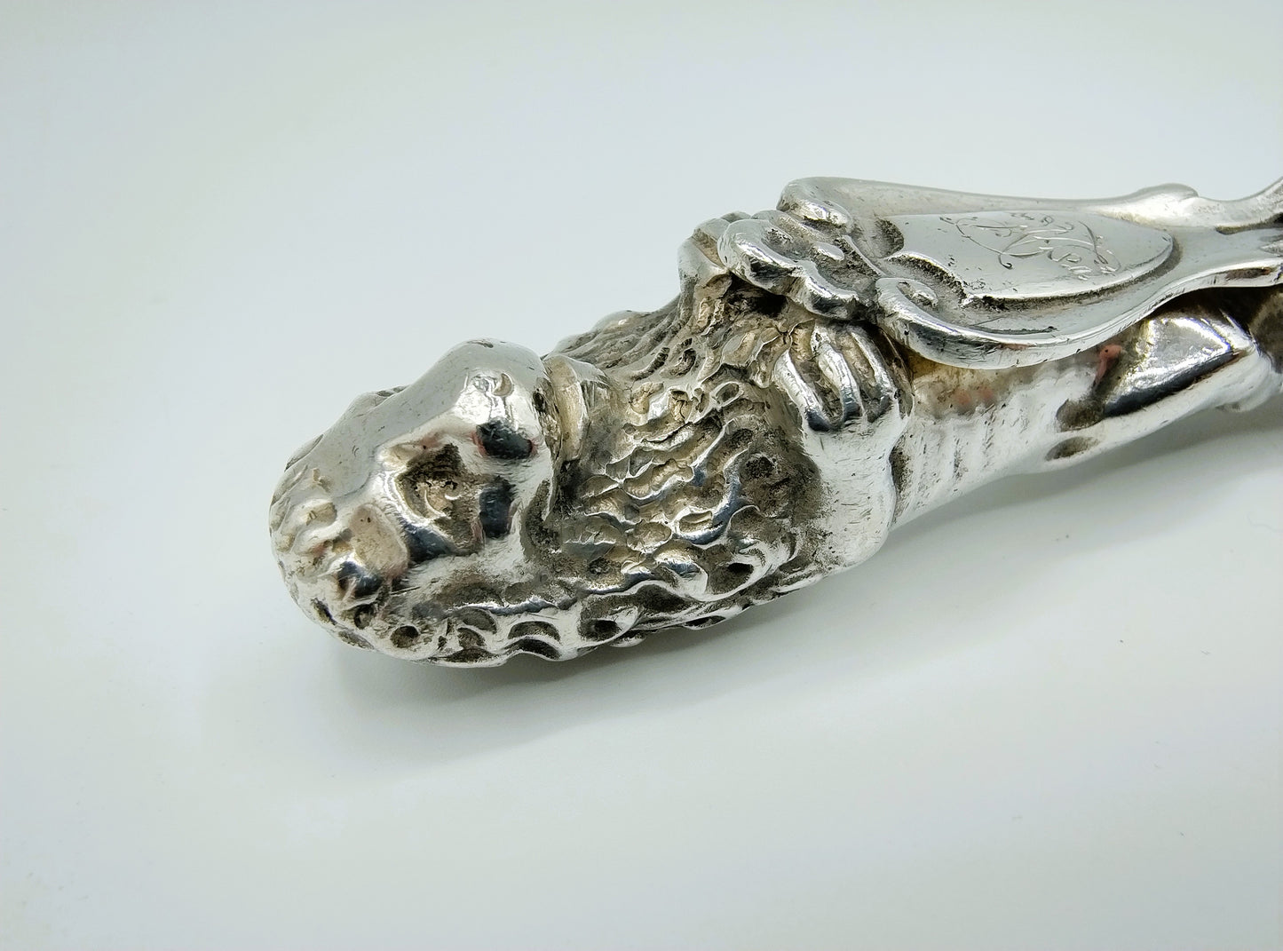 Zilveren mesheft met lemmet, B.W. van Eldik, Zutphen, ca. 1925