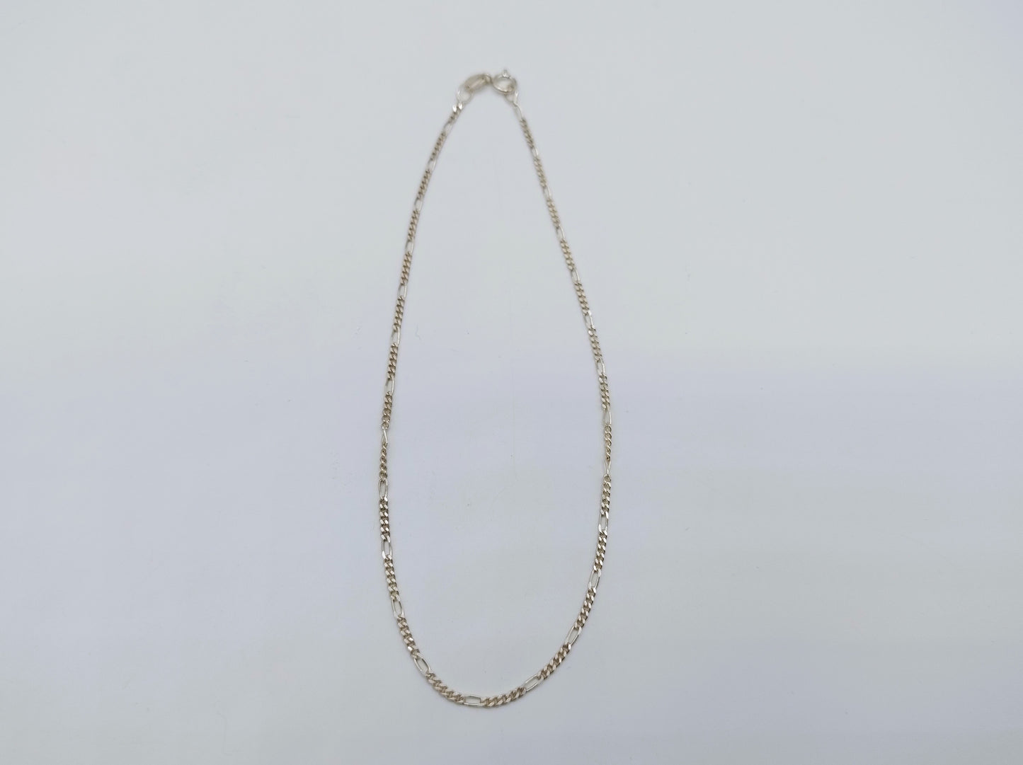 Zilveren enkelbandje Figaro, 25 cm