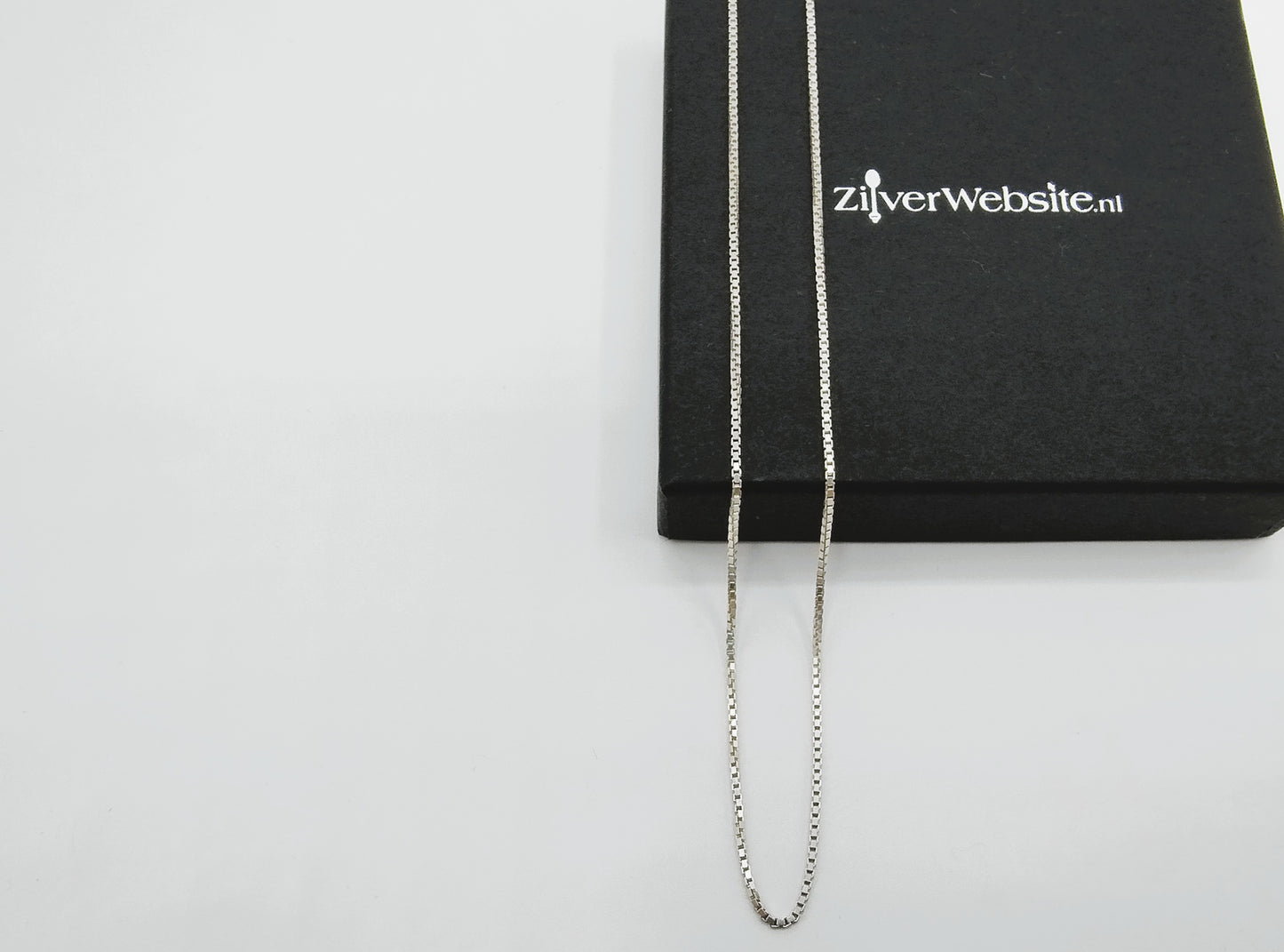 Zilveren venetiaans collier, 71 cm
