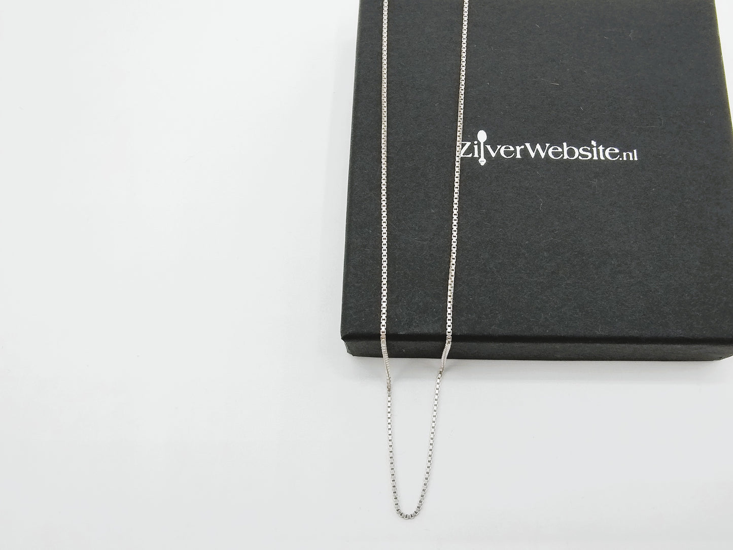 Zilveren venetiaans collier, 60 cm