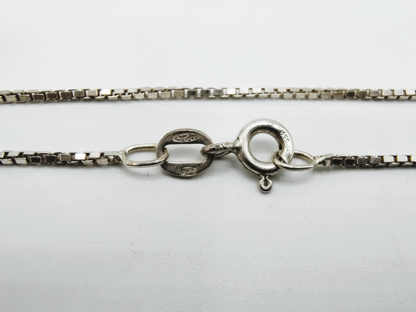 Zilveren venetiaans collier, 60 cm
