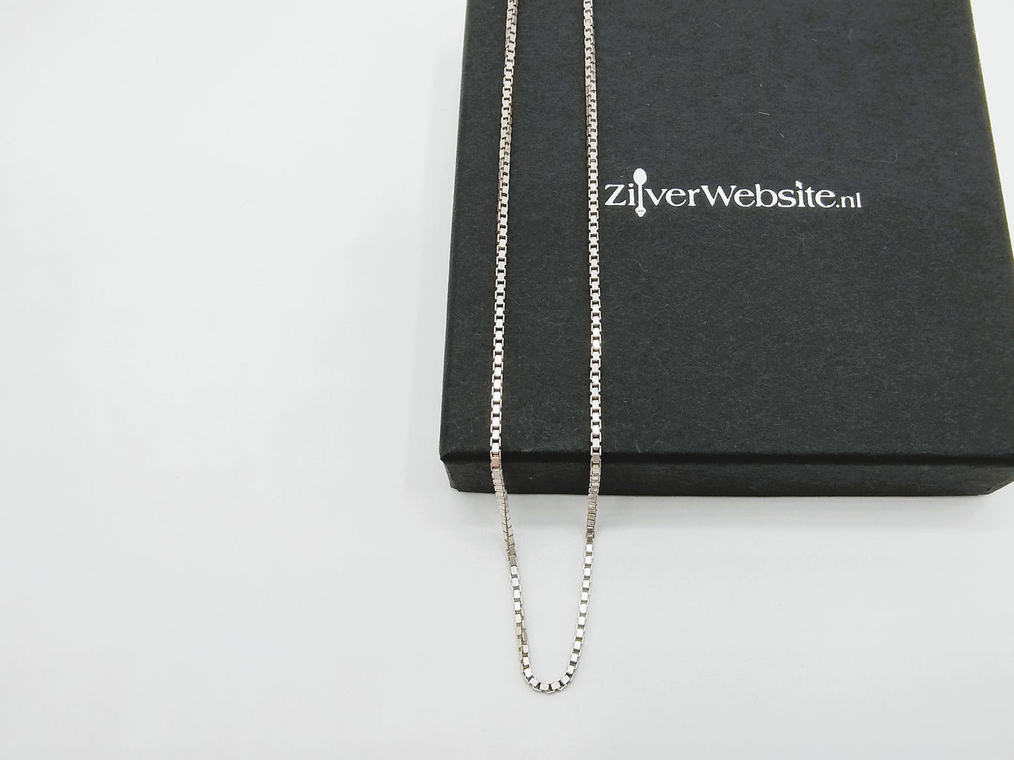 Zilveren venetiaans collier, 50 cm