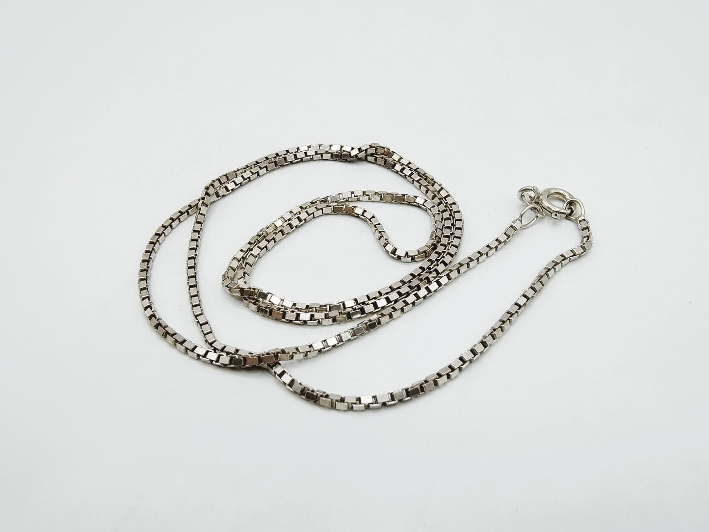 Zilveren venetiaans collier, 50 cm