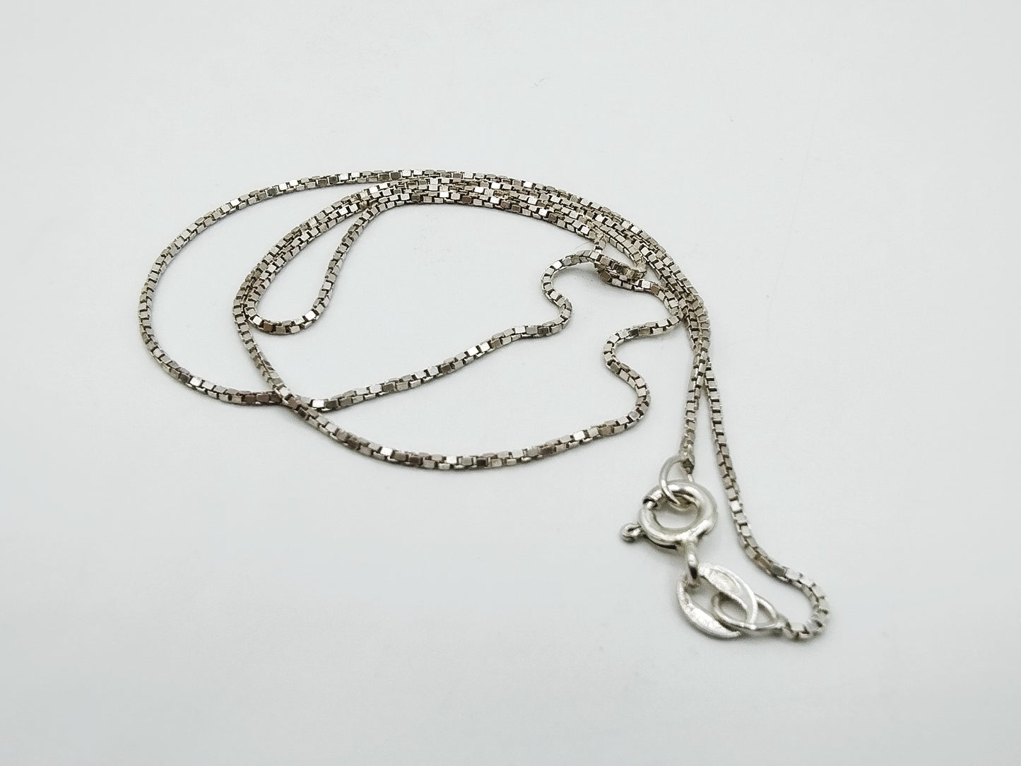 Zilveren venetiaans collier, 38 cm
