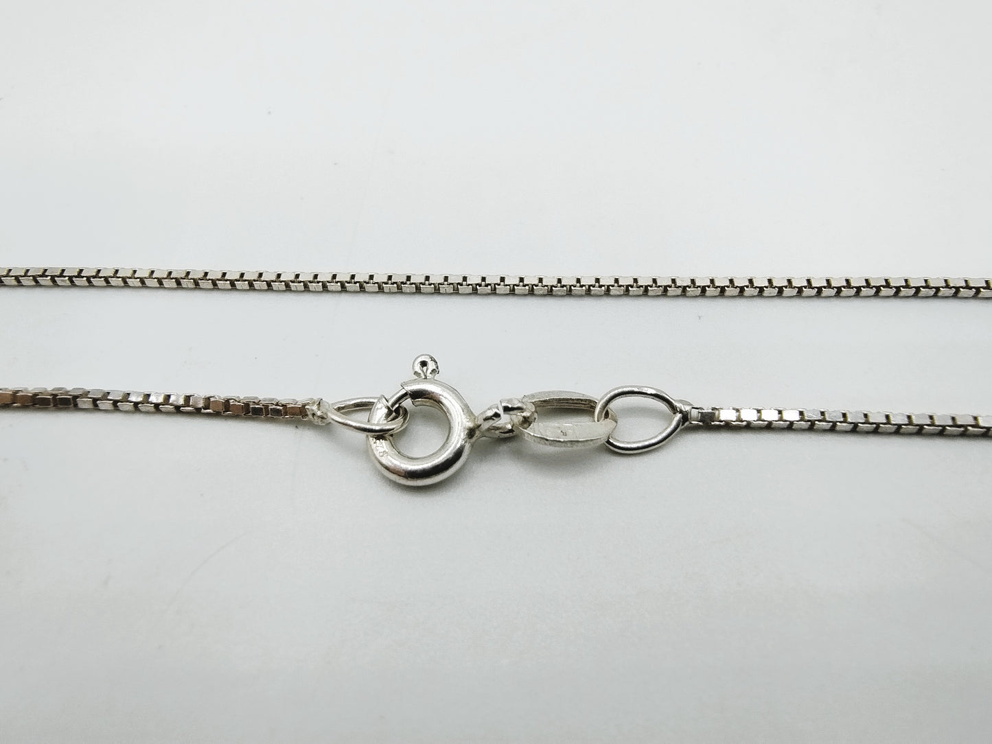 Zilveren venetiaans collier, 38 cm