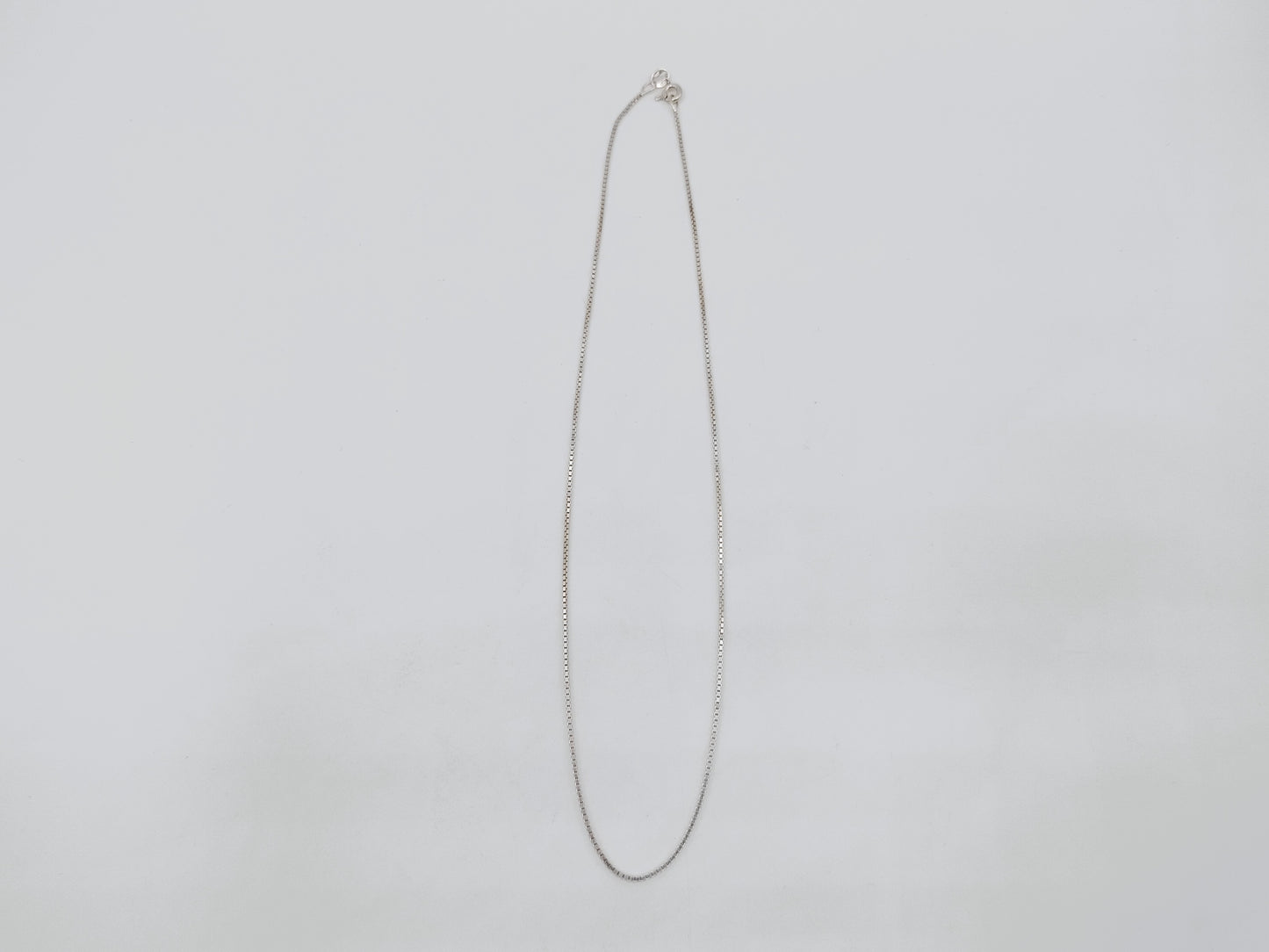 Zilveren venetiaans collier, 38 cm