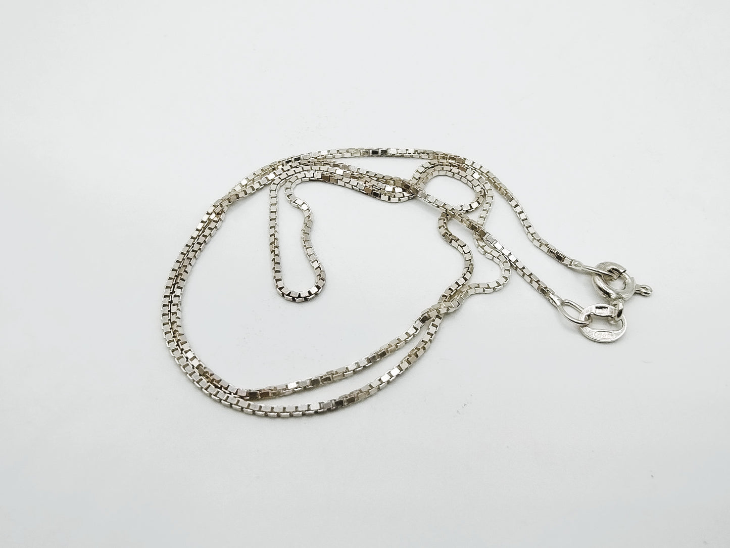Zilveren venetiaans collier, 38 cm