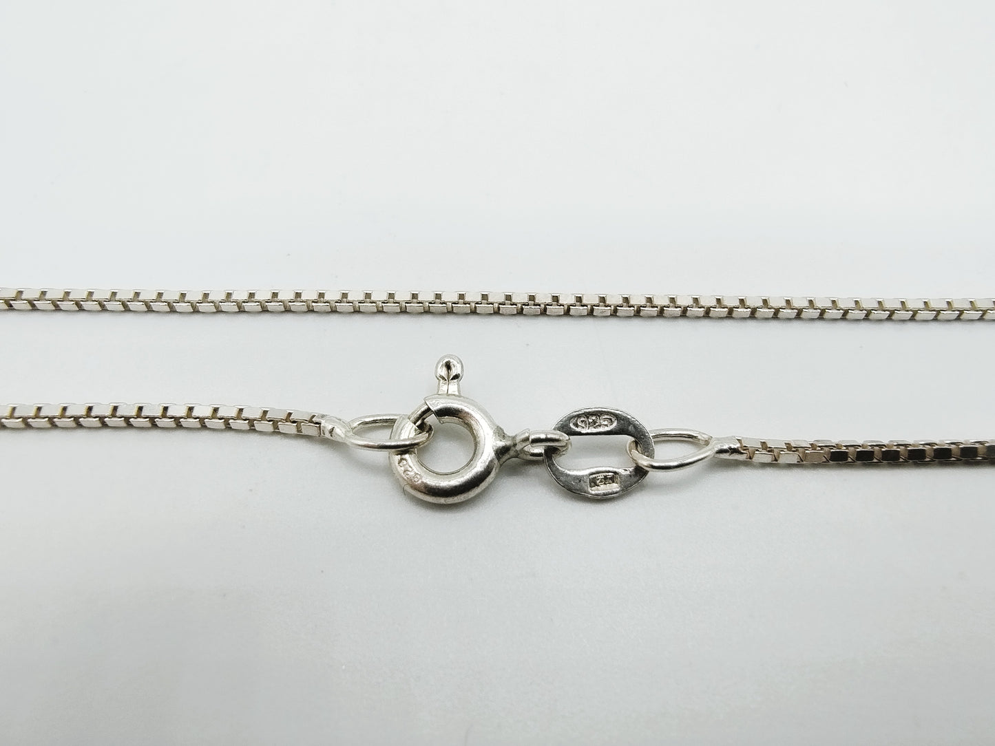 Zilveren venetiaans collier, 38 cm