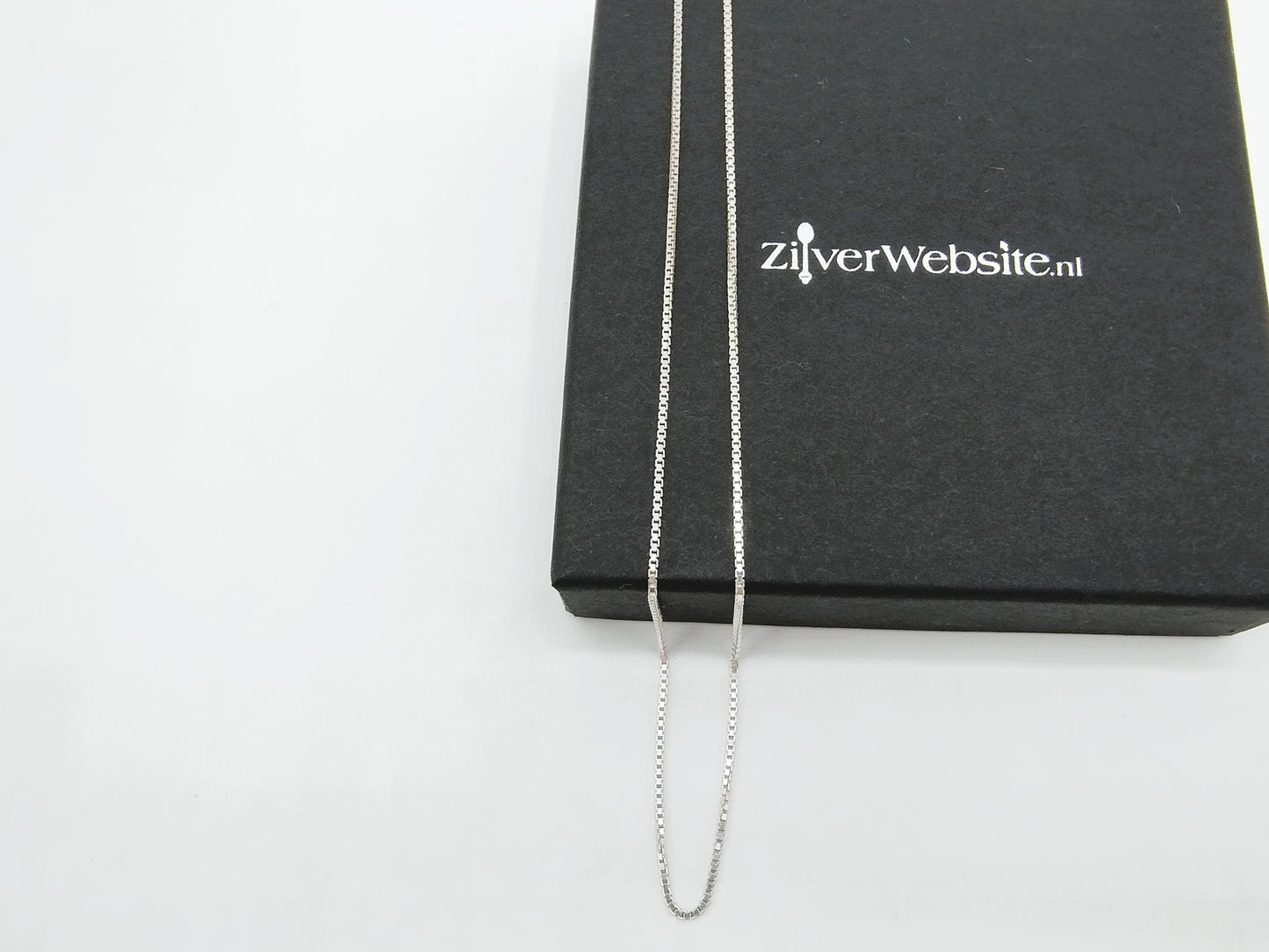 Zilveren venetiaans collier, 50 cm