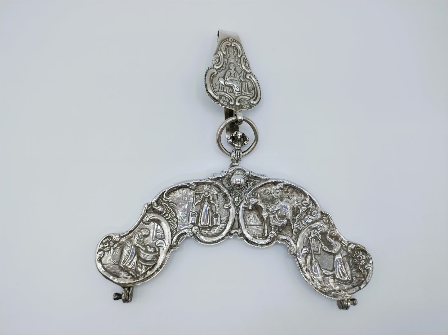 Zilveren tasbeugel met tashaak, R. Tania, Leeuwarden, ca. 1785