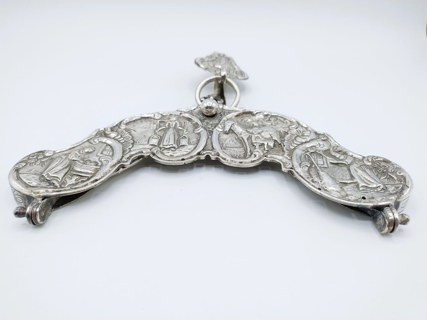 Zilveren tasbeugel met tashaak, R. Tania, Leeuwarden, ca. 1785