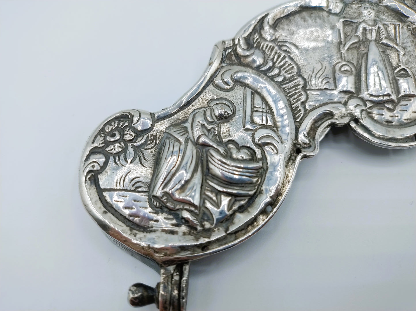 Zilveren tasbeugel met tashaak, R. Tania, Leeuwarden, ca. 1785
