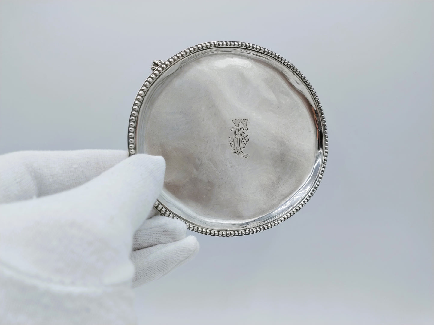 Zilveren pattipan, B. van Mecklenburg, Amsterdam, 1791