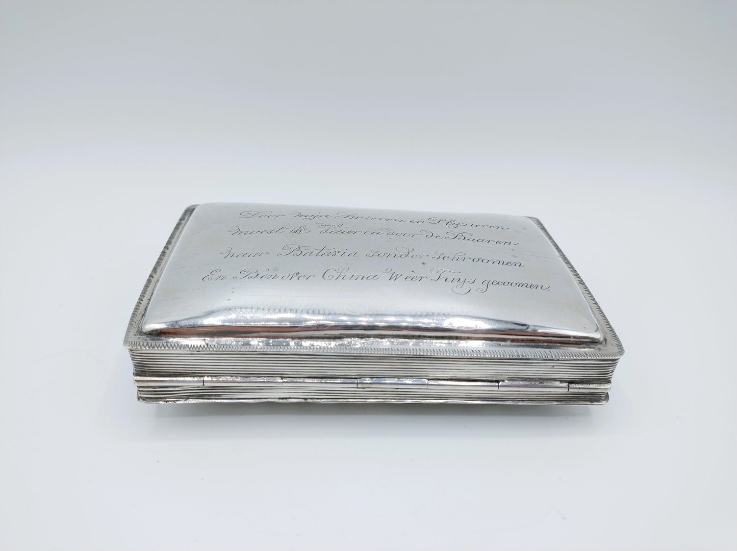 Zilveren tabaksdoos, H. Capoen, Schoonhoven, 1893