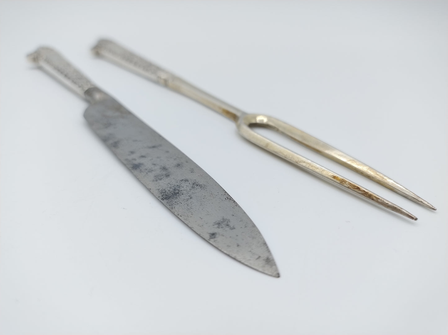 Silver travel cutlery, fork and knife, Netherlands, ca. 1600