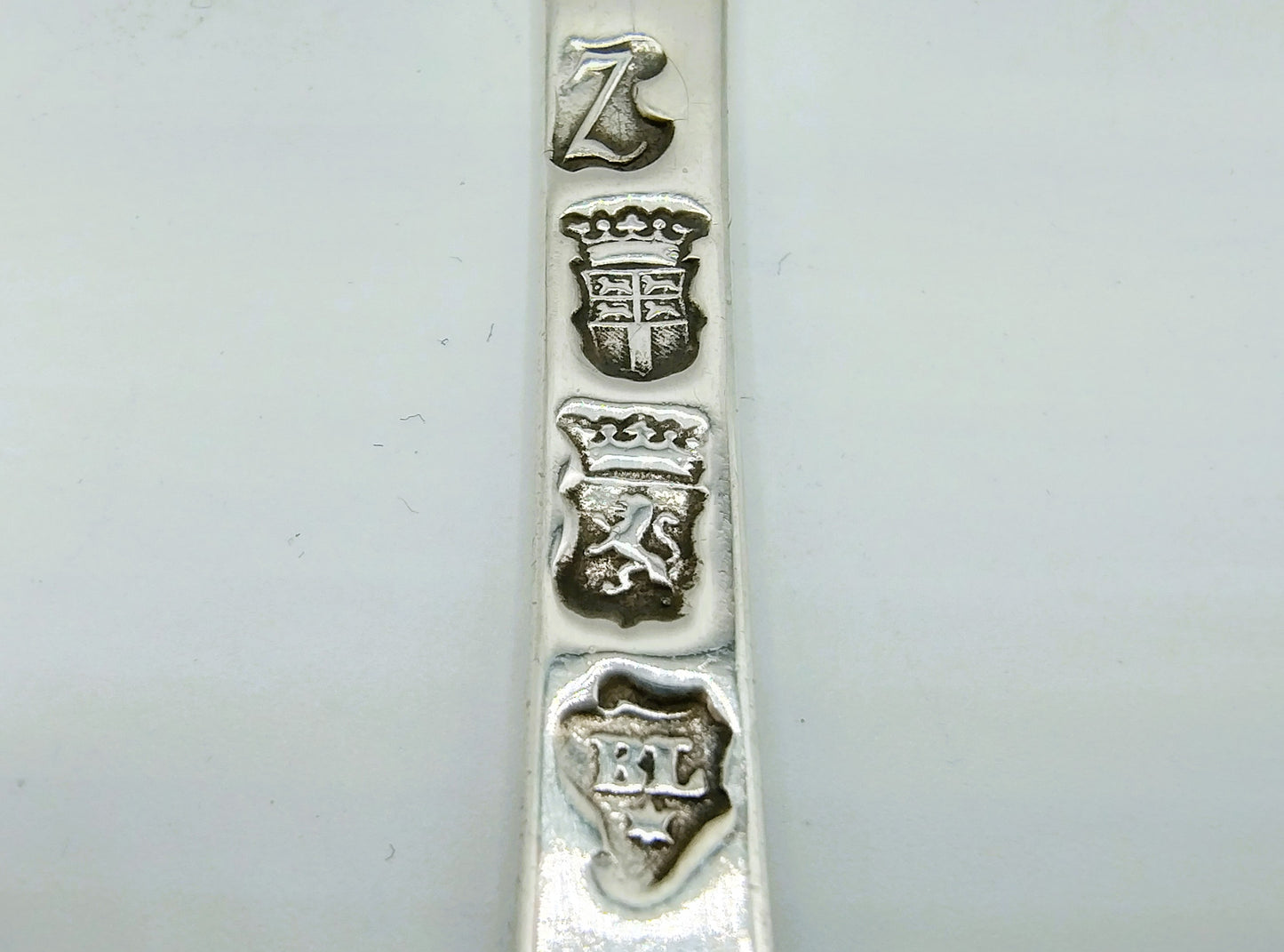 2 Zilveren lepels, B. Levit, Rotterdam, 1782