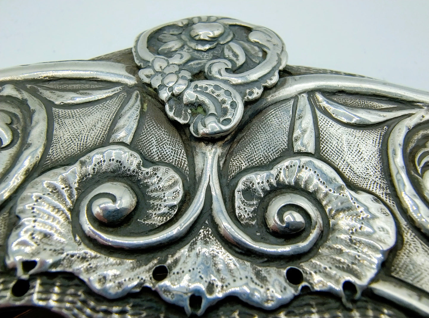 Zilveren tasbeugel met ketting, H.N. Hubert, Groningen, ca. 1790