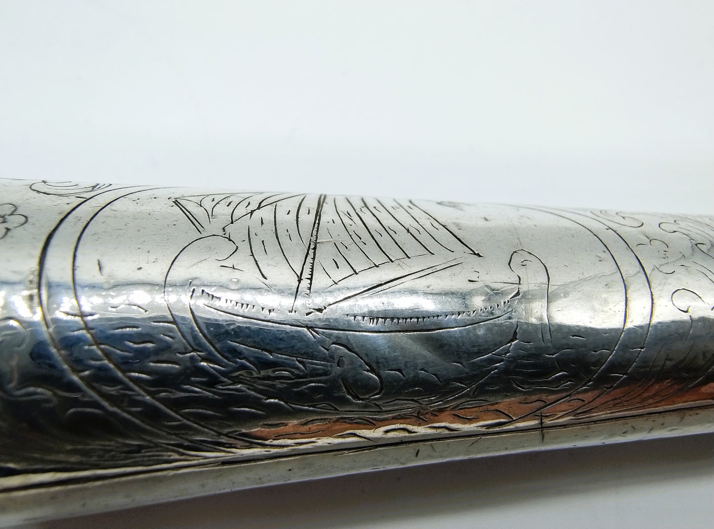 Silver knife handle with steel blade, Friesland, ca. 1770