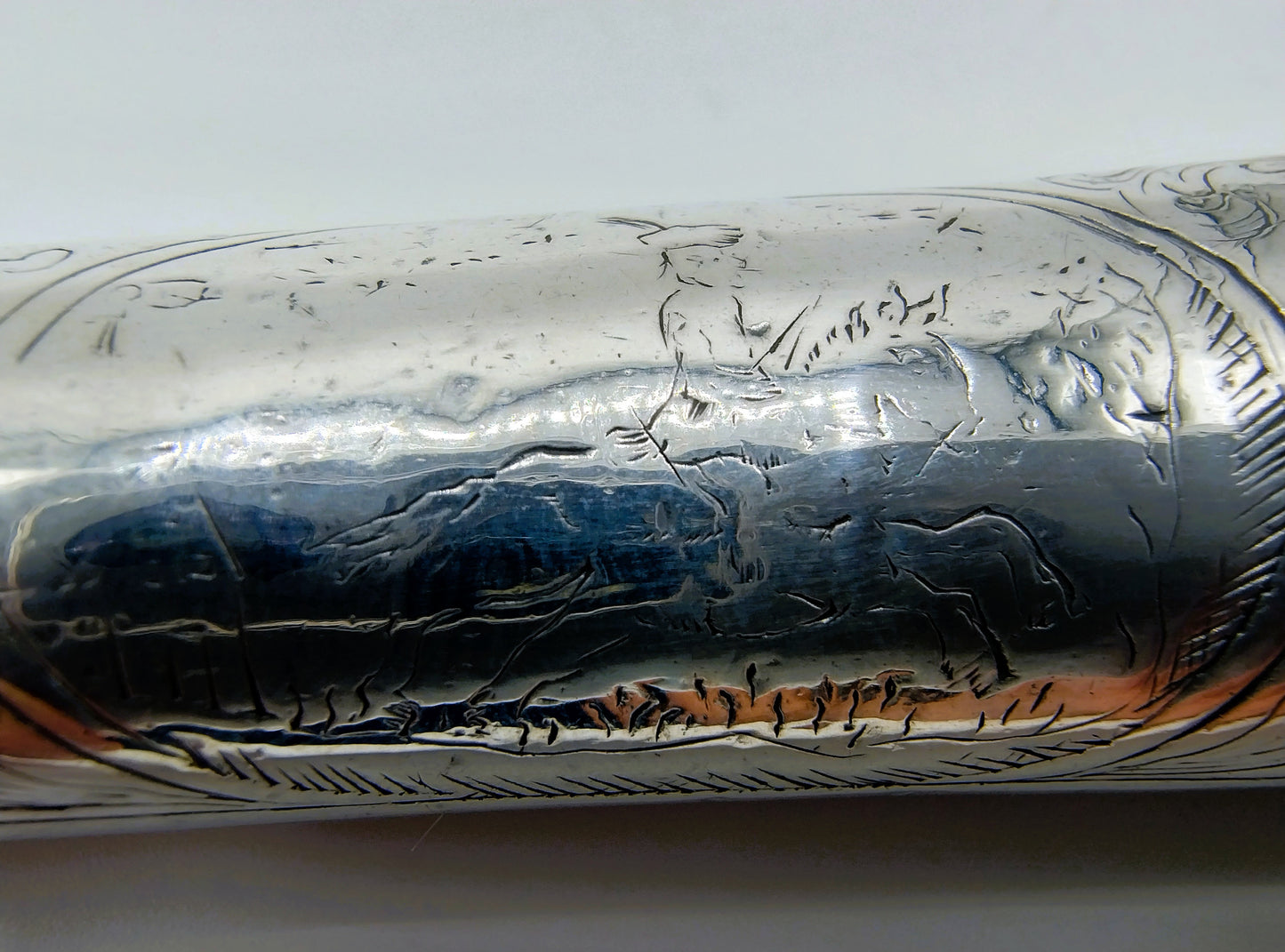 Silver knife handle with steel blade, Friesland, ca. 1770