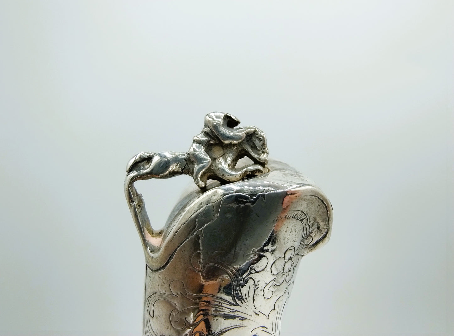 Silver knife handle with steel blade, Friesland, ca. 1770