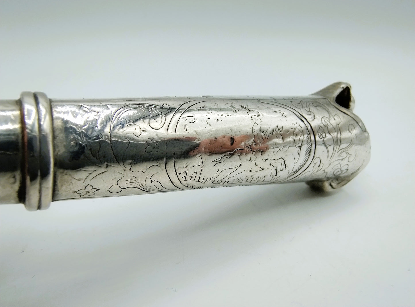 Silver knife handle with steel blade, Friesland, ca. 1770
