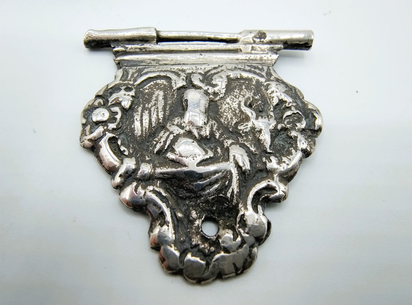 Zilveren bijbelslot, V. Brouwer, Zwolle/Kampen, ca. 1840