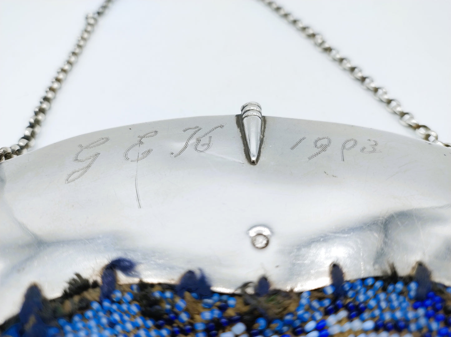 Zilveren beugeltas met ketting, Schoonhoven, 1888