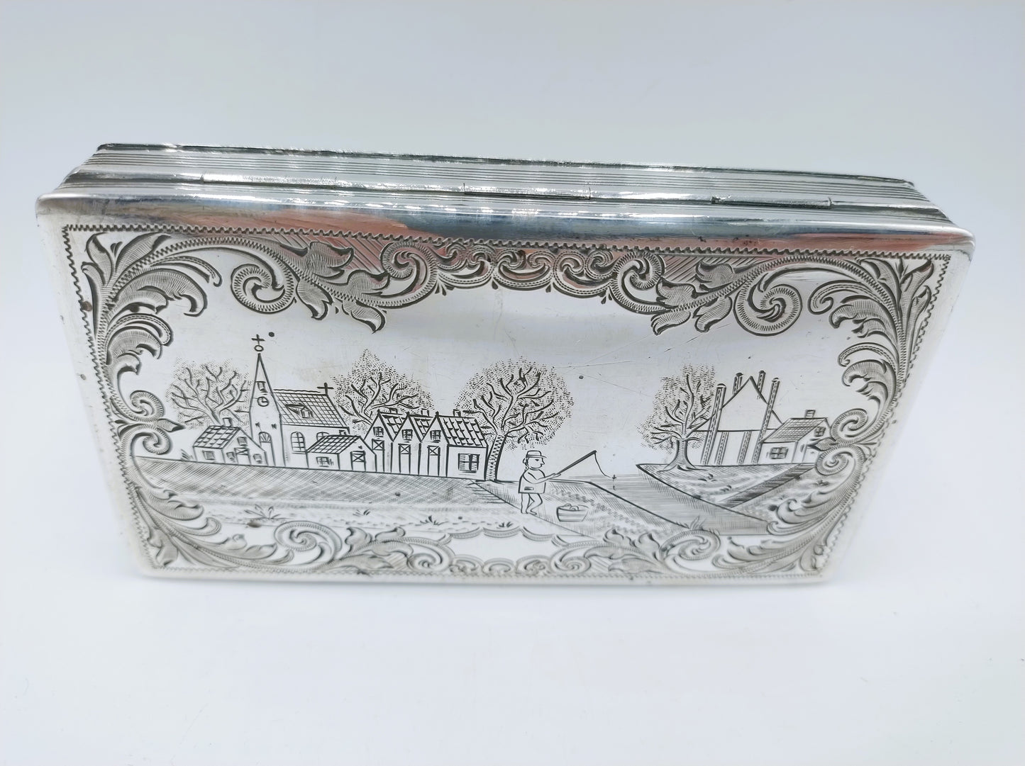 Zilveren tabaksdoos, C. Hooijkaas Jz, Schoonhoven, 1895