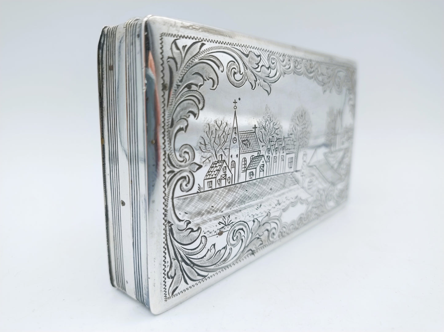 Zilveren tabaksdoos, C. Hooijkaas Jz, Schoonhoven, 1895