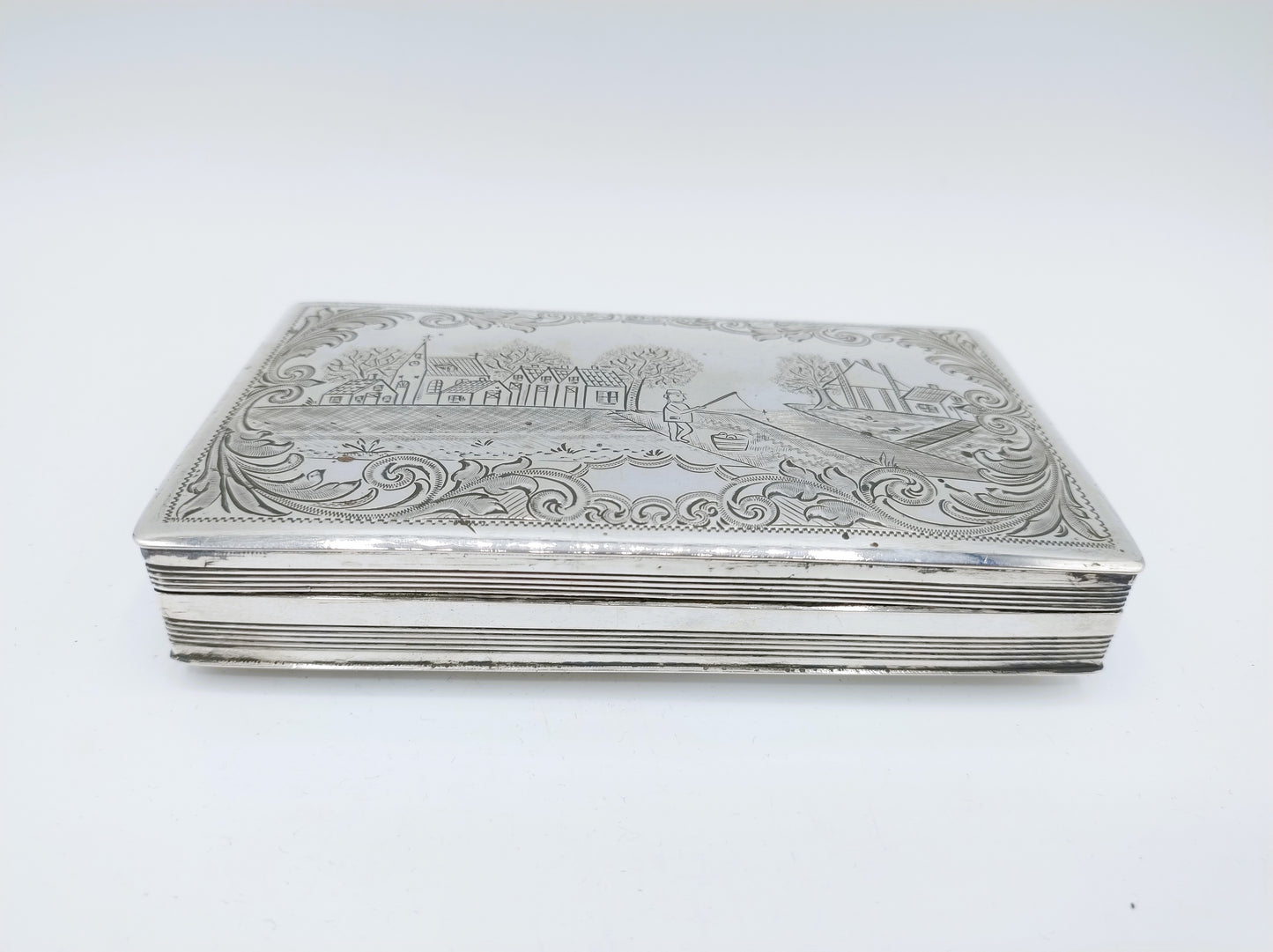 Zilveren tabaksdoos, C. Hooijkaas Jz, Schoonhoven, 1895