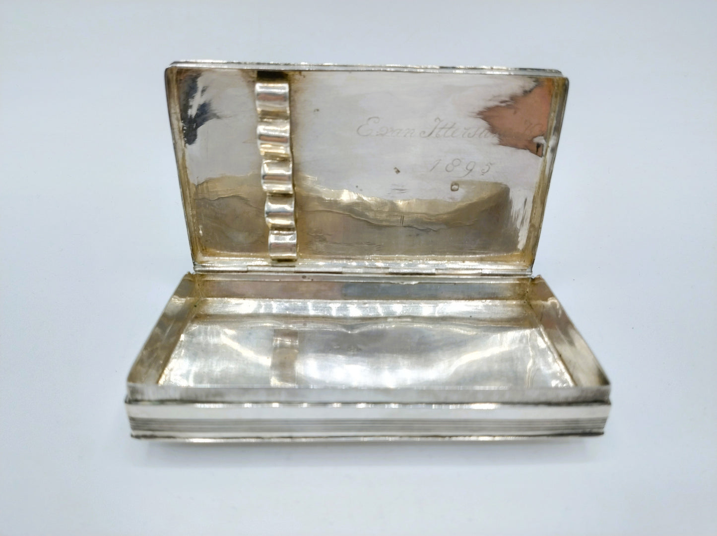 Zilveren tabaksdoos, C. Hooijkaas Jz, Schoonhoven, 1895