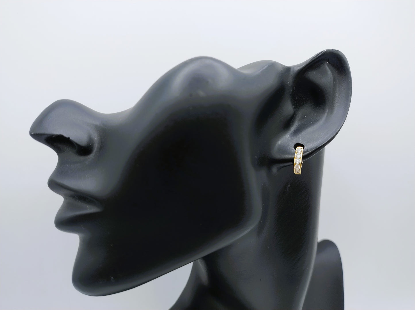 Goldohrringe mit Zirkonia