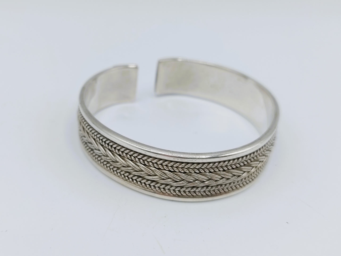 Zilveren armband met touwmotief