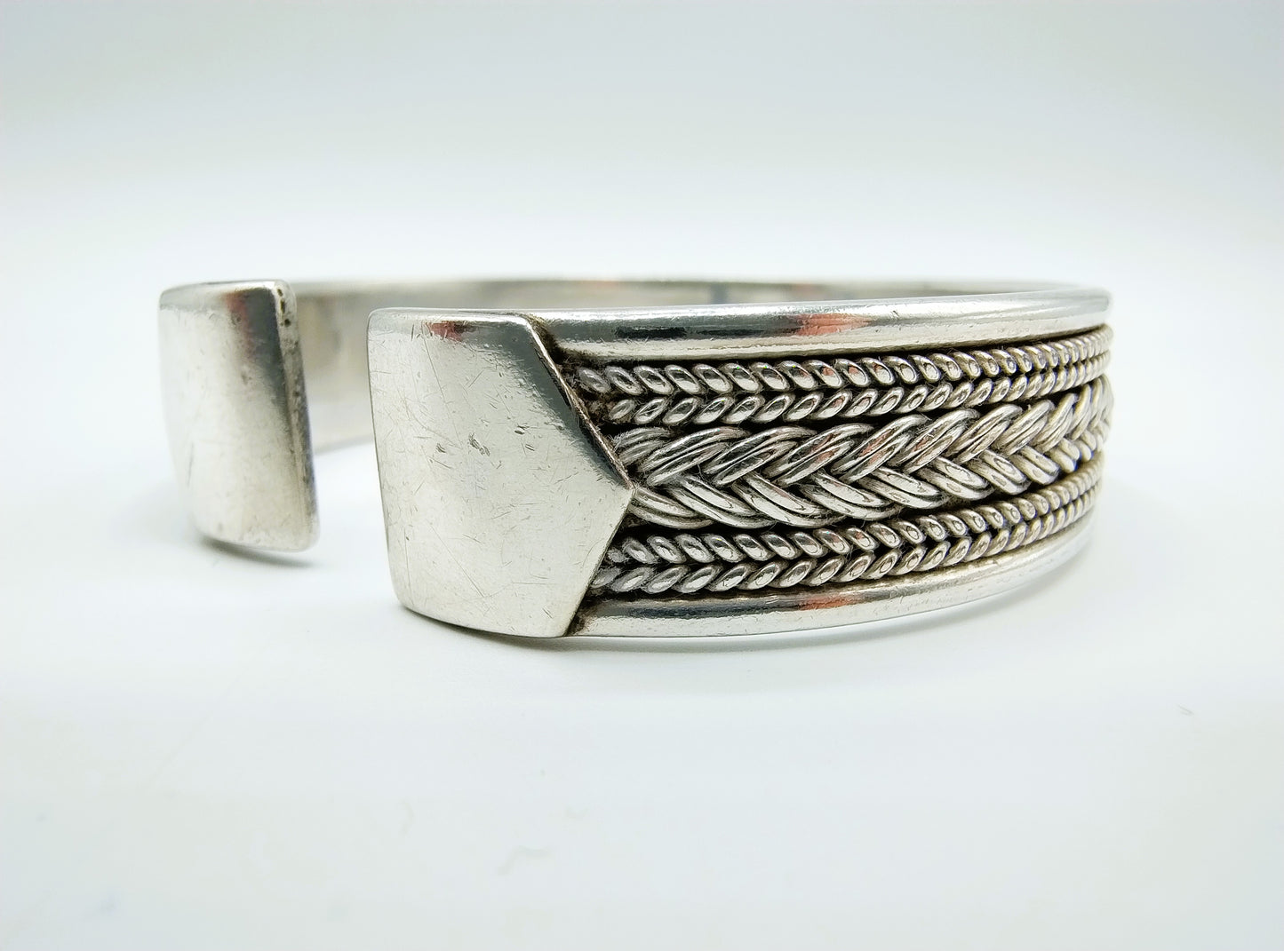 Zilveren armband met touwmotief