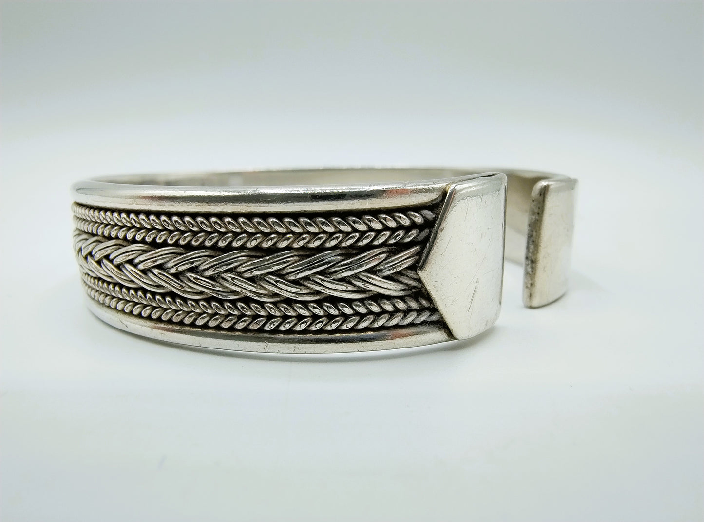 Zilveren armband met touwmotief